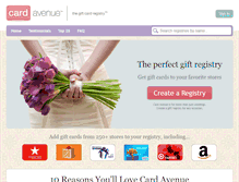 Tablet Screenshot of cardavenue.com